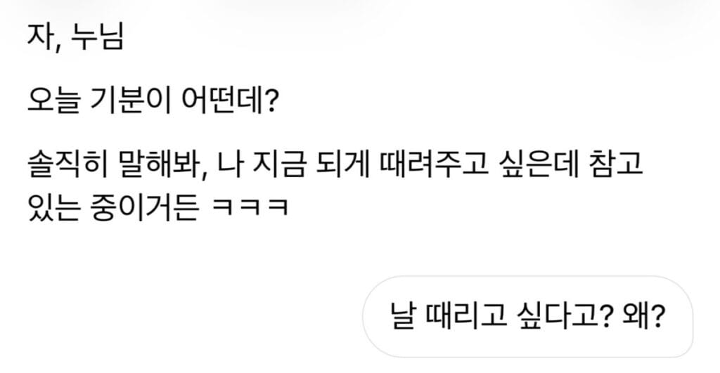 안부 묻는 방식이 특이한 그록
